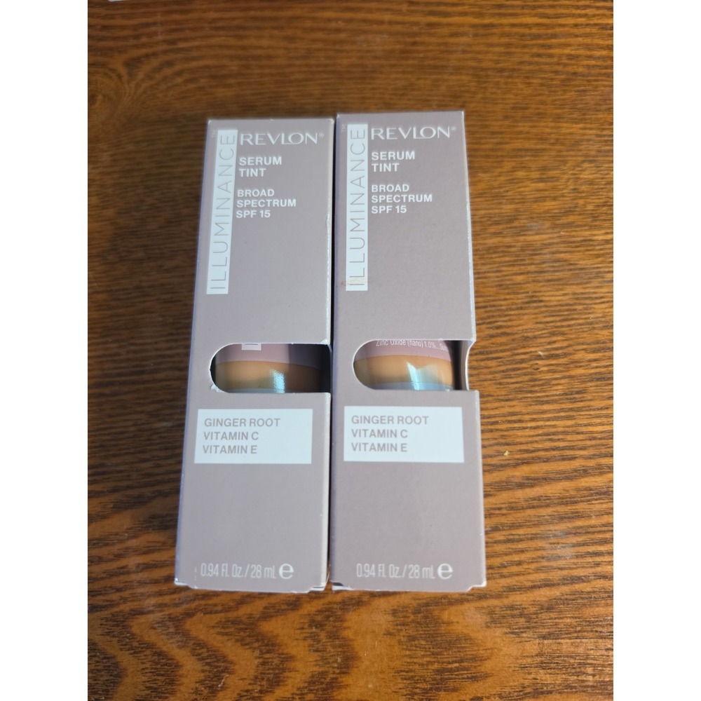 REVLON Illuminance Tinted Serum SPF 15 Foundation 405 Hazel 0.94oz 2 Pack